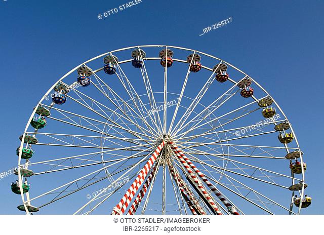 Ferris wheel at the Dult fun fair, Landshut, Bavaria, Germany, Europe
