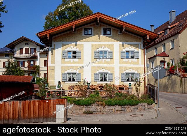 Burglwagner, ehemaliges Handwerkerhaus, Miesbach, Oberbayern, Bayern, Deutschland, Europa