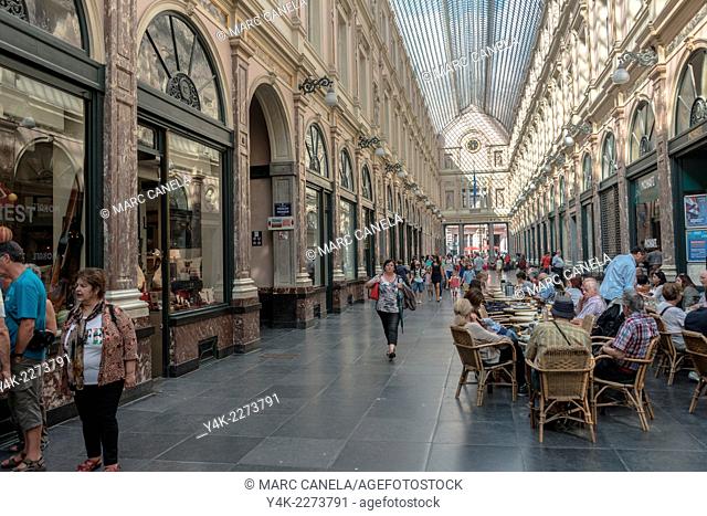 The Galeries Royales Saint-Hubert or Koninklijke Sint-Hubertusgalerijen is a glazed shopping arcade in Brussels that preceded other famous 19th-century shopping...