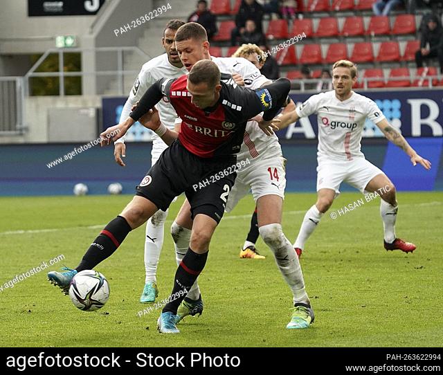 07.11.2021, Brita-Arena, Wiesbaden, GER, 3rd league, Wehen-Wiesbaden vs FSV Zwickau, DFL regulations prohibit any use of photographs as image sequences and / or...