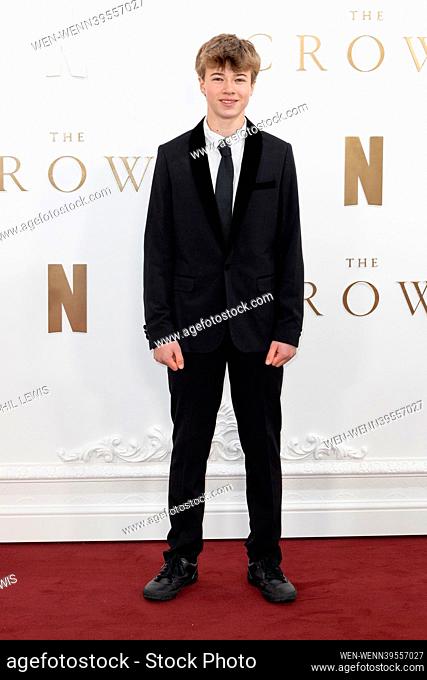 Cast and guests on the red carpet for The Crown' finale celebration Featuring: Timothee Sambor Where: London, United Kingdom When: 05 Dec 2023 Credit: Phil...