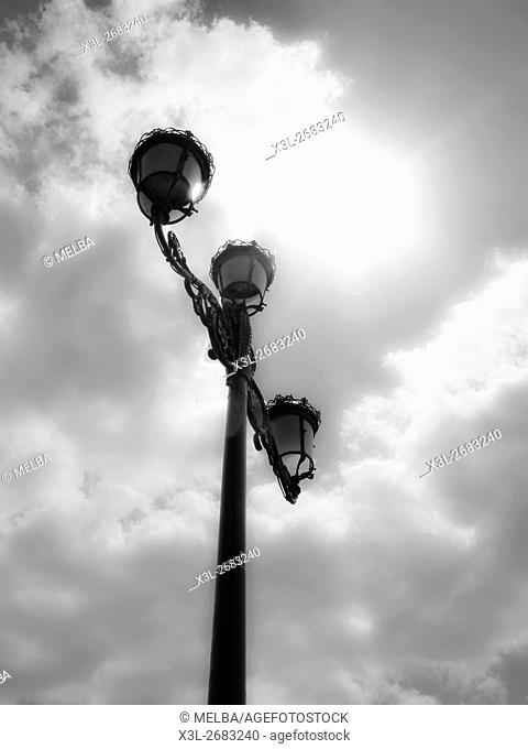 Streetlamp. Sevilla. Andalusia. Spain