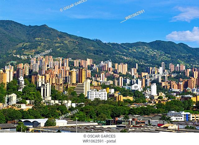 Panoramic of the City of MedellÃ­n, Antioquia, Colombia