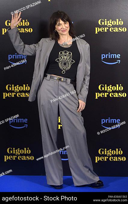ROME, ITALY - DECEMBER 12: Asia Argento attends a photocall for the movie ""Gigolò Per Caso"" at Cinema Quattro Fontane on December 12, 2023 in Rome, Italy