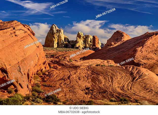 The USA, Nevada, Clark County, Overton, Valley of Fire State Park, White Dome