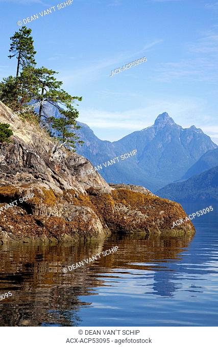Jervis Inlet, Shoreline, Mt. Churchill, Calm Waters, Summer, Sunshine Coast, B.C copy., Canada