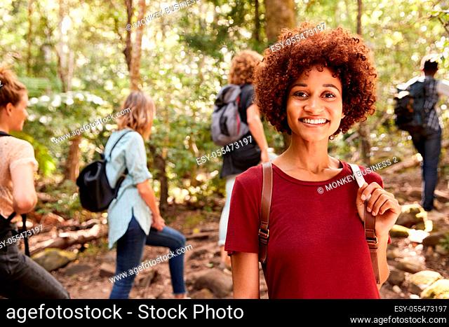 young woman, happy, excursion