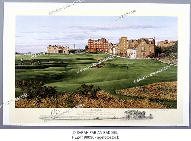 The 17th Hole of the Old Course, St Andrews, British, c1990