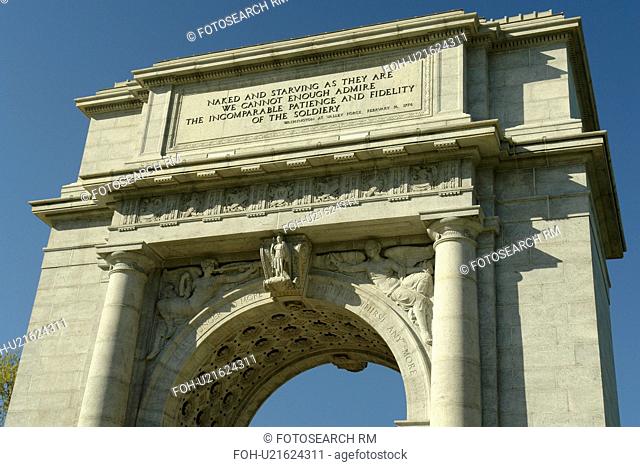 Valley Forge, PA, Pennsylvania, Valley Forge National Historical Park, National Memorial Arch