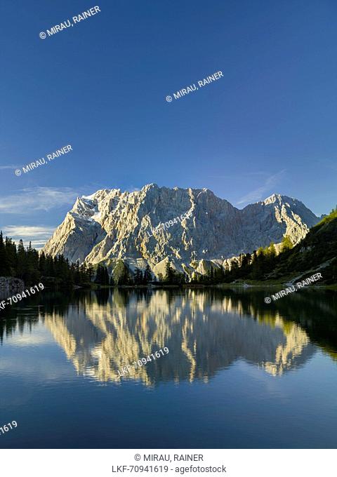 Zugspitze, Seebensee, Mieminger Mountains, Tyrol, Austria
