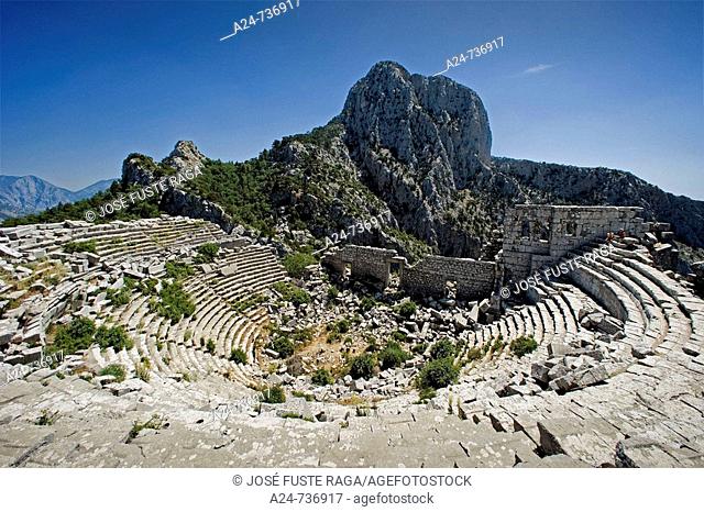 Theatre, ruins of Termessos near Antalya, Turkey