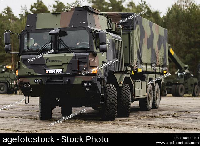 Unprotected transport vehicle (UTF), taken as part of a capability show at the Bundeswehr Armed Forces Base in Mahlwinkel, March 16, 2023