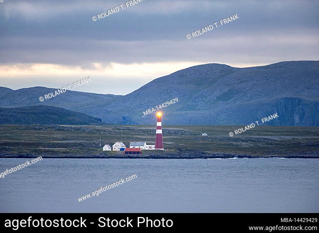 Norway, Troms og Finnmark, Slettnes fyr is the northernmost lighthouse on the European mainland