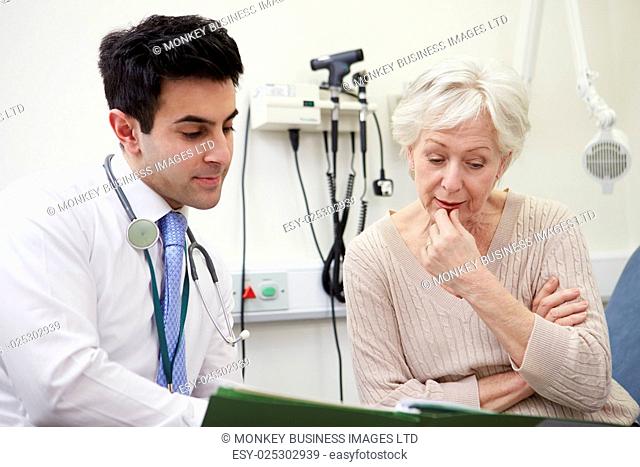 Consultant Discussing Test Results With Patient