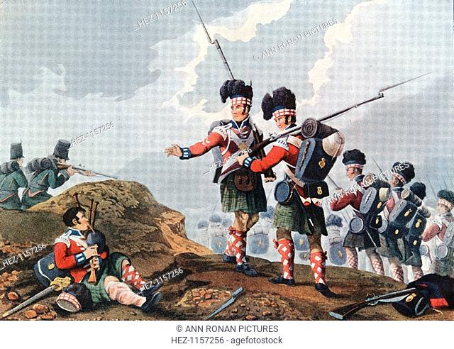 Battle of Vimeiro, Peninsular War, 21 August 1808. The British army commanded by Wellington defeated the French under Junot