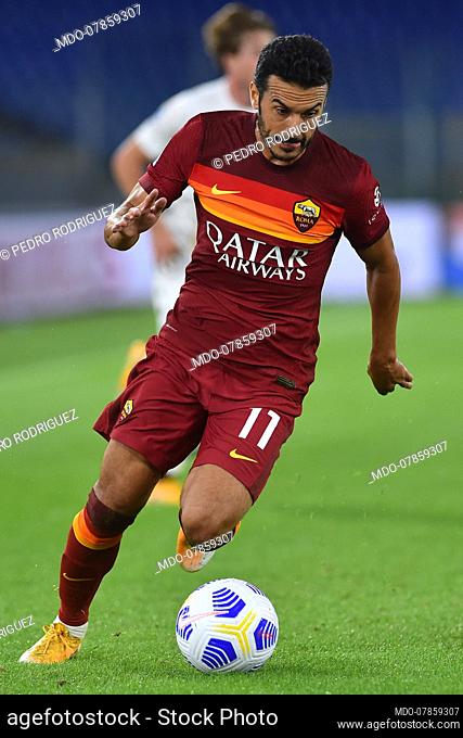 Roma footballer Pedro Rodriguez during the match Roma-Benevento in the Olimpic stadium. Rome (Italy), October 18th, 2020