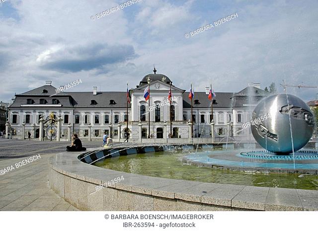 Grassalkovich Palace, residence of the Slovak President, Bratislava, Slovakia