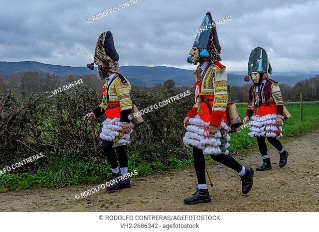 Carnival around Maceda villages in Orense (Galicia/Spain)