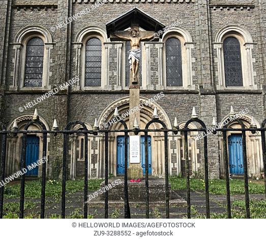 Church of St Mary the Virgin and St Stephen the Martyr, Butetown, Cardiff, Wales, United Kingdom. The church was designed by John Foster in 1843