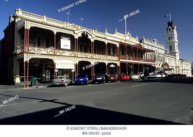 Historic buildings in the main street of Ballarat, Victoria, AUS