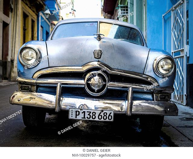 Studebaker on the roadside in Havana, Cuba