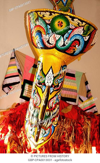Thailand: Phi Ta Khon (Ghost Festival) masks, Dan Sai, Loei Province