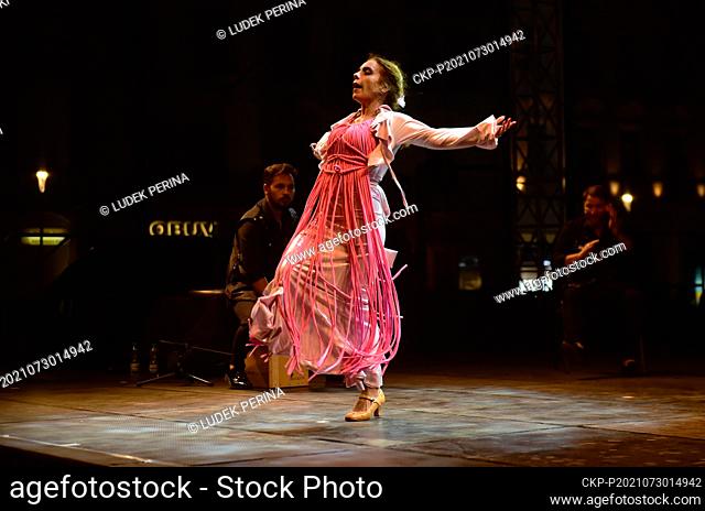Maria Juncal, Spanish dancer and pedagogue at the legendary dance school Amor de Dios in Madrid and Havana, performs as the main star during the gala evening of...