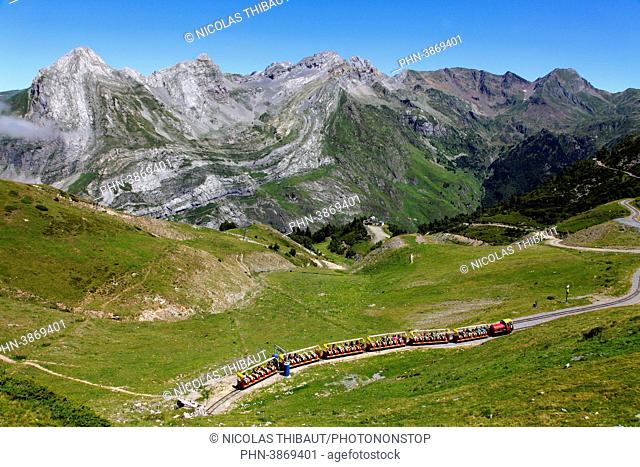 France, Nouvelle Aquitaine, Pyrenees Atlantiques (64), Bearn, Ossau valley, (municipality of Laruns), Artouste train