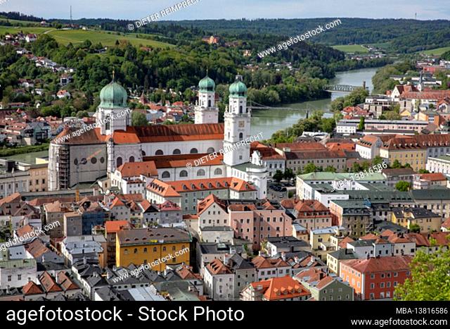 Germany, Bavaria, Passau, old town, three rivers city