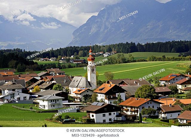 Small town of Tulfes, Tyrol, Austria