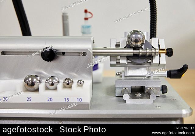 Tribometer, Calotester, Instrument for measuring thickness of thin hard coatings rapidly, Laboratory surfaces