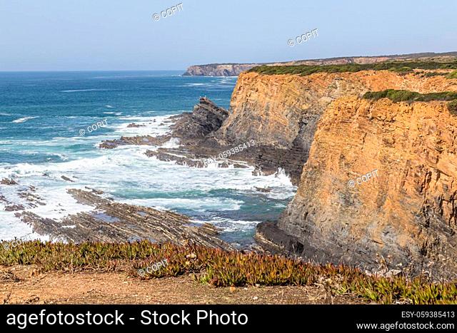 atlantic coast near of Porto das Barcas, Alentejo, Portugal
