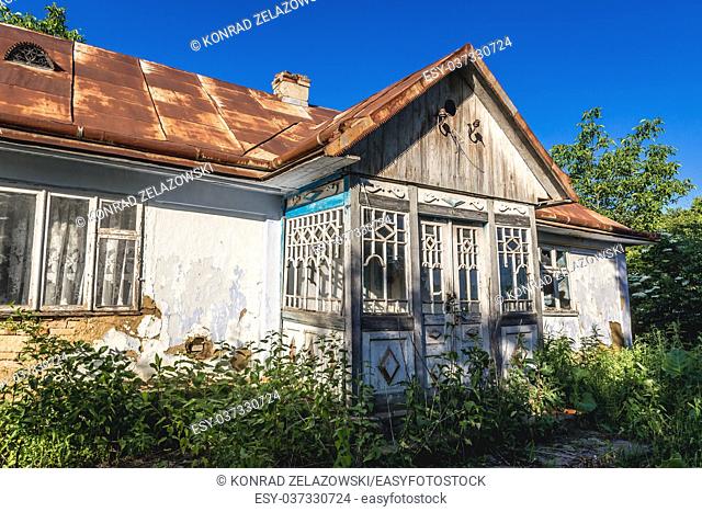 Abandoned house in Nagoryany village in Zalischyky region, Ternopil Province, Ukraine