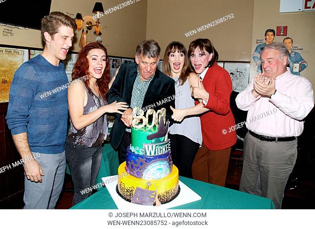 Party celebrating the 5, 000th performance of the Broadway musical Wicked, held at The Palm restaurant. Featuring: Jonah Platt, Rachel Tucker, Stephen Schwartz