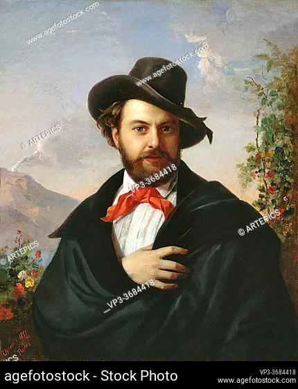 Orlov Pimen Nikitich - Self Portrait - Russian School - 19th Century