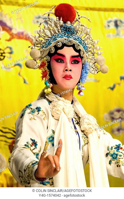 Female lead in Beijing Opera in traditional costume  Classic pose  Beijing
