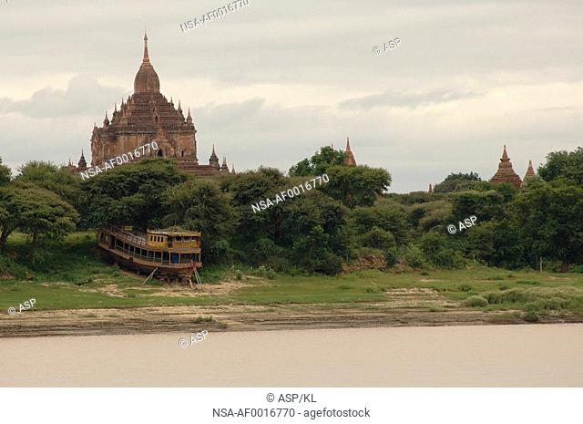 Pagoda on Irrawaddy River