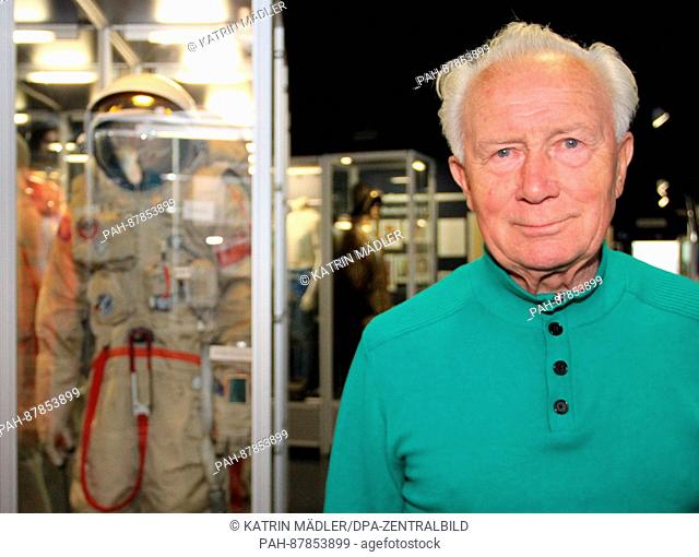 ARCHIVE - Sigmund Jaehn, photographed in the rooms of the German Space Travel Exhibition in Morgenroethe-Rautenkranz, Germany, 27 August 2015