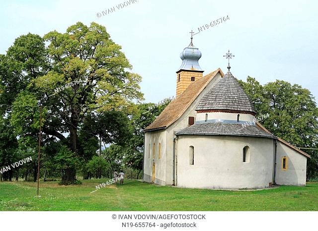 Church (12th-13th cent.), Goryani, Zakarpattia Oblast (Transcarpathian Oblast, Transcarpathia, Zakarpattya, Subcarpathian Rus), Ukraine