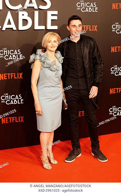 Premiere of the Netflix series Las chicas del cable.Azucena de la Fuente.Madrid. 27/04/2017.(Photo by Angel Manzano).
