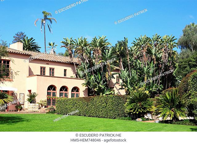 United States, California, Santa Barbara, Montecito, Ganna Walska Lotusland, the house