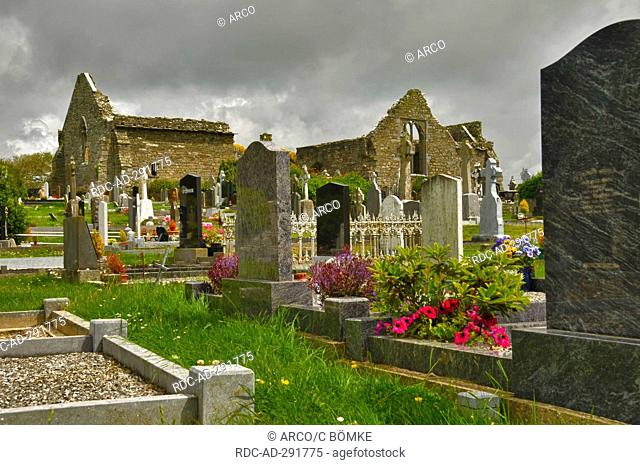 Lislaughtin Friary, County Kerry, Ireland / Lislaughtin Abbey, Franciscan Abbey, cemetery