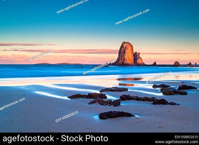 A beautiful afternoon on Glasshouse Rocks Beach near Narooma, NSW, Australia