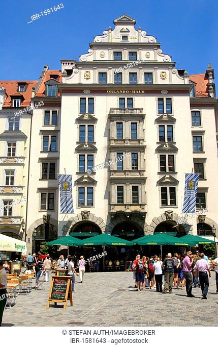 Orlando House on Platzl square, restaurant, in the city centre, Munich, Upper Bavaria, Germany, Europe