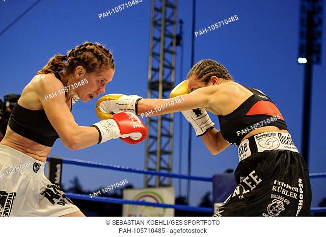 Sarah Bormann (black pants) versus Oksana Romanova (white pants) GES / Boxing / aftert the Champions: Sarah Bormann ""the babyface"" vs