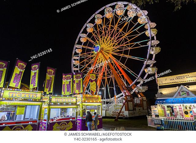 Night at the Manatee County Fair at the Manatee County Fairgrounds in in Palmetto Florida