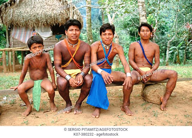 Emberá Indians. Soberanía National Park, Panama