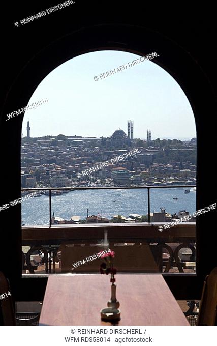 View from Galata Tower to Istanbul Downtown, Istanbul, Turkey