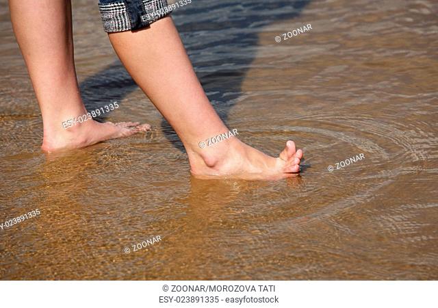 legs in water