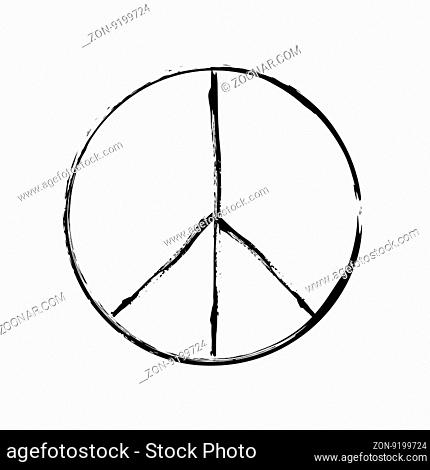 peace symbol icon vector. War and peace friendship pacifism. peace illustration